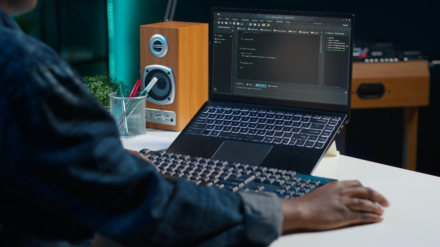 A developer doing AI-First Web Development