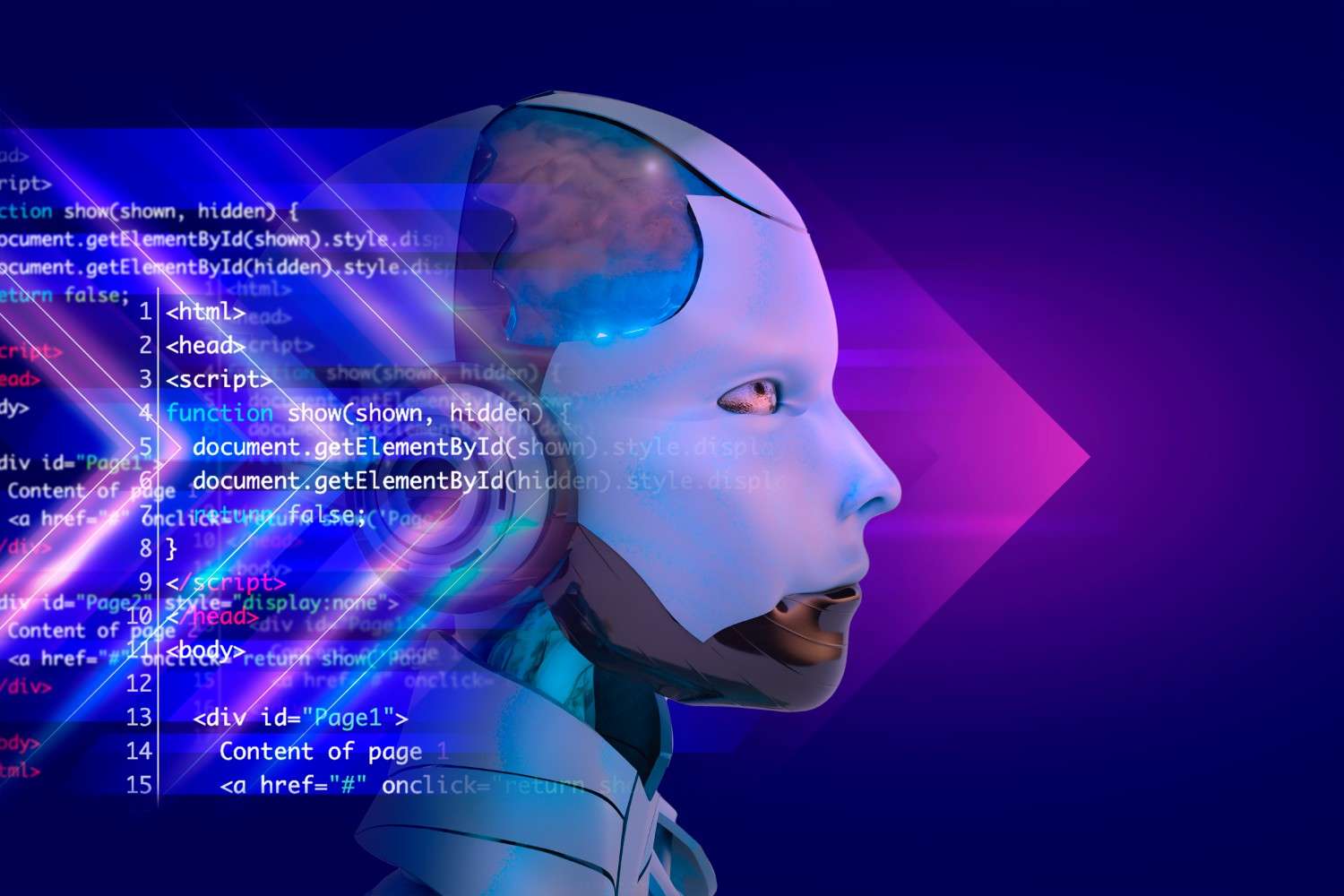 An animated image of AI coding agent.